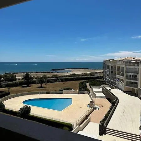 Διαμέρισμα Superbe T4 Cap D'agde, Front De Mer, 3 Chambres, Piscine, Clim, Parking, Balcon